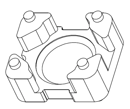 Through hole base 10.2×8.7×6.0mm - CB Magnetics