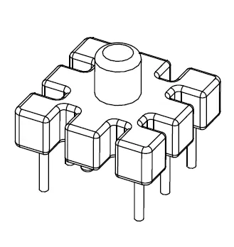BASE 10×10 MM 6P - CB Magnetics