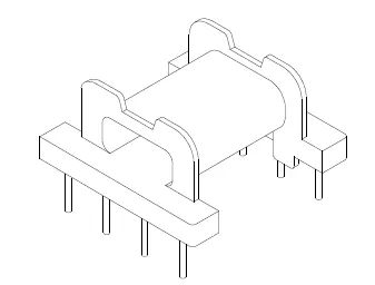 EFD20 Bobbin, 4+4 Pins, 1 Section - CB Magnetics