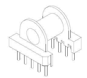 EP13 Bobbin, 5+5 Pins, 1 Section - CB Magnetics