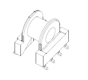 EP7 SMD Bobbin, 4+4 Pins, 1 Section - CB Magnetics