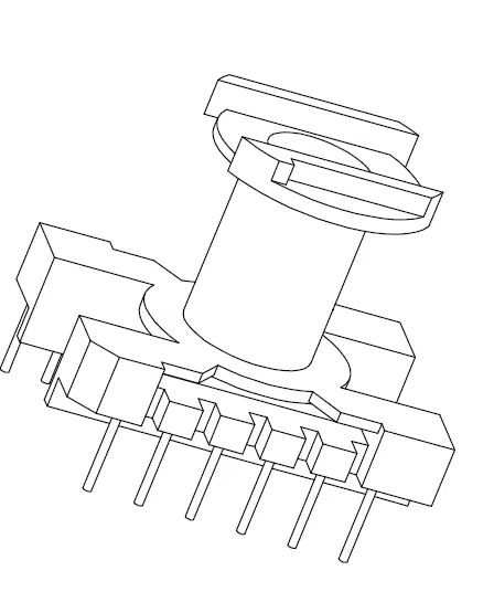 ER28 Vertical bobbin with 15 pins - CB Magnetics