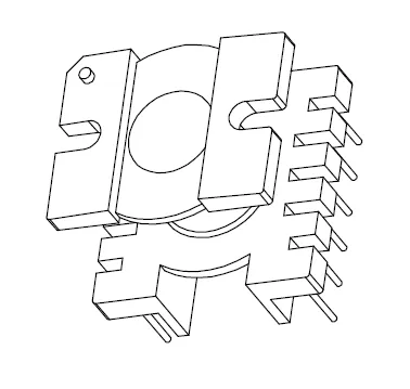 ER35 Vertical bobbin with 12 Pins - CB Magnetics