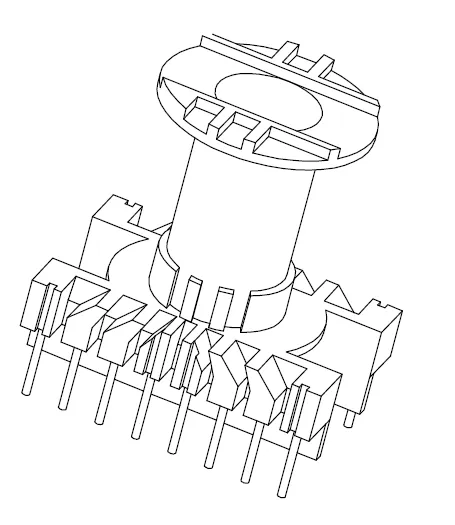 ER39 Vertical bobbin withv16 Pins - CB Magnetics