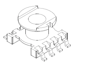 ER7.5 SMD Bobbin, 4+4 Pins - CB Magnetics