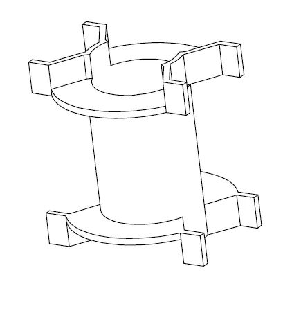PQ2625 Bobbin without Pins - CB Magnetics