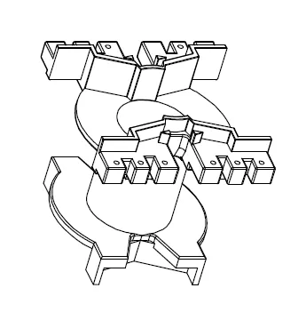 PQ3230 Vertical bobbin with 12 Pins - CB Magnetics