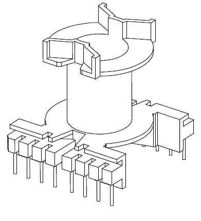 PQ3230 Vertical bobbin with 16 Pins - CB Magnetics