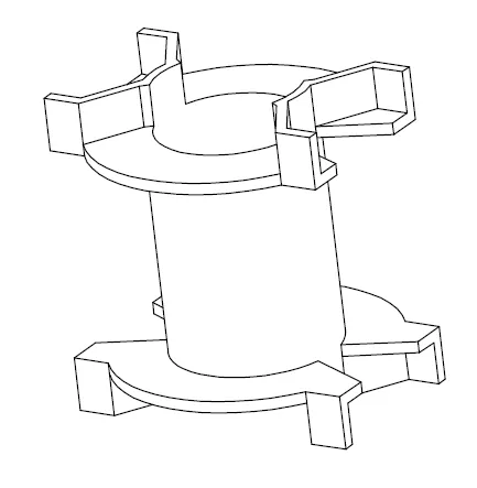 PQ33 Bobbin without Pins - CB Magnetics