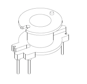 RM5 Vertical Bobbin, 3+3 Pins, 1 Section - CB Magnetics