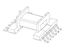 SMD EFD15 Bobbin, 6+6 Pins, 1 Section - CB Magnetics