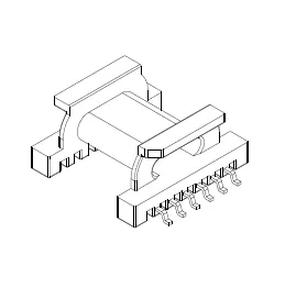 SMD EPC19 Bobbin, 6+6 Pins, 1 Section - CB Magnetics