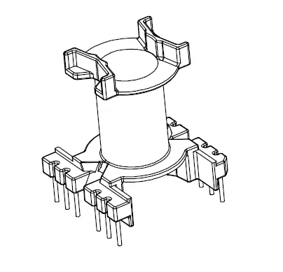 PQ2635 Vertical Bobbin with 12 Pins - CB Magnetics