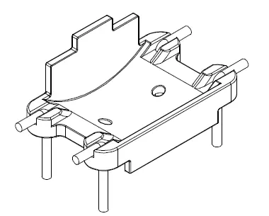 25.4×15.24mm base for Totoidal core - CB Magnetics