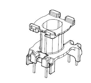 ATQ1715 Bobbin 4+2 Pins - CB Magnetics