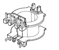 ATQ23 Bobbin 4+2 Pins - CB Magnetics