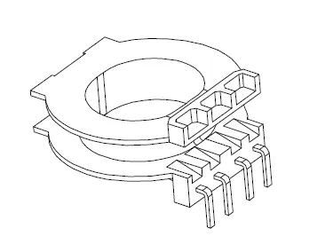 ATQ23.2X10 Bobbin 4+0 Pins - CB Magnetics