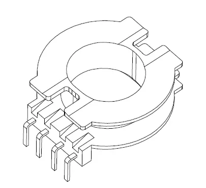 ATQ24 Bobbin 4+0 Pins - CB Magnetics