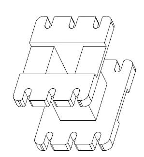 EI 16X5.5 Bobbin, no Pins, 1 Section - CB Magnetics
