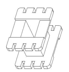 EI 19X8.3 Bobbin, No Pins, 1 Section - CB Magnetics