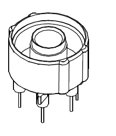 Through hole base R-10 6PINS - CB Magnetics