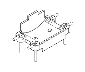 Vertical Toroid Mount DG280-4 - CB Magnetics