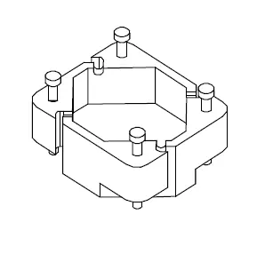 Through hole base 10.1X8.75X6.20mm - CB Magnetics