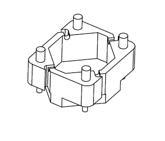 Through hole base 10.1X8.75X6.00mm - CB Magnetics