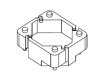 Through hole base 10.1X8.75X5.00mm - CB Magnetics