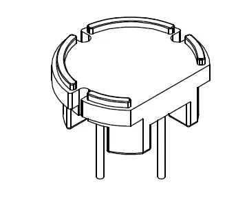 Through hole base DR-15 4 pins - CB Magnetics