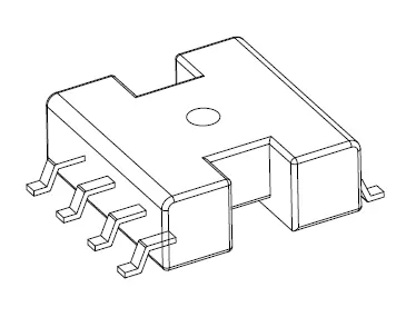 SMD Base 10×9.5×3.5mm 3+3 Pins - CB Magnetics