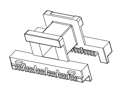 EE4002 Horizontal bobbin with 28 Pins - CB Magnetics