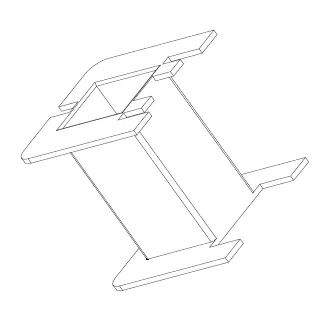 EE42 Bobbin, 1 Section - CB Magnetics