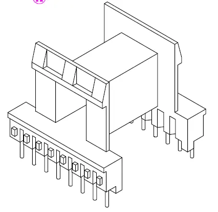 EE4215 Horizontal bobbin with 16 Pins - CB Magnetics