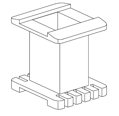 EE65 Vertical bobbin with 12 Pins - CB Magnetics