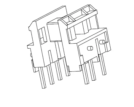 EF12.6 Horizontal bobbin with 7 Pins - CB Magnetics