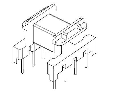 EF20 Horizontal bobbin with 8 Pins - CB Magnetics