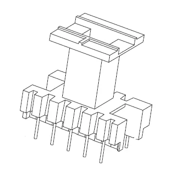 EF20 Vertical bobbin with 10 Pins - CB Magnetics