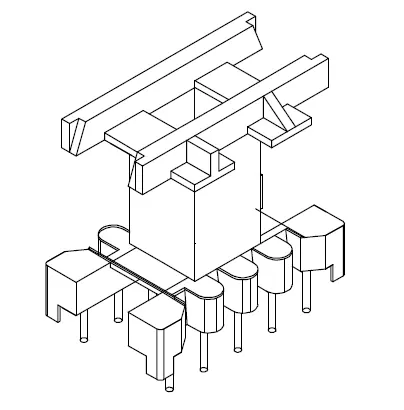 EF25 Vertical bobbin - CB Magnetics