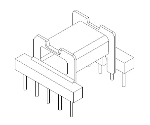 EFD25 Bobbin, 5+5 Pins, 1 Section - CB Magnetics