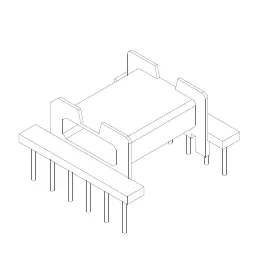 EFD30 Bobbin, 6+6 Pins, 1 Section - CB Magnetics