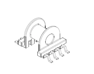 EP10 SMD Bobbin, 4+4 Pins, 1 Section - CB Magnetics