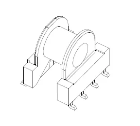 EP7 SMD Bobbin, 4+4 Pins, 1 Section - CB Magnetics