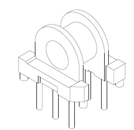 EP7 Bobbin, 3+3 Pins, 1 Section - CB Magnetics