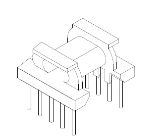 EPC13 Bobbin, 5+5 Pins, 1 Section - CB Magnetics