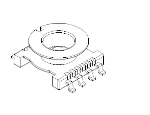 ER11.5 SMD Bobbin, 4+4 Pins - CB Magnetics