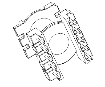 ER2828 Vertical bobbin with 10 Pins - CB Magnetics