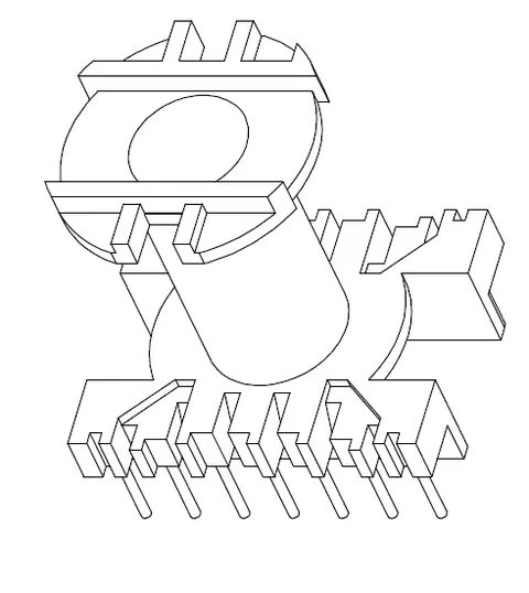 ER3542 Vertical bobbin with 14 pins - CB Magnetics