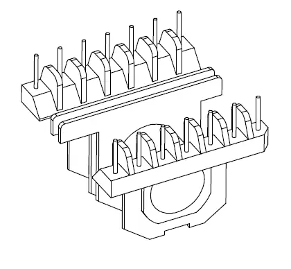 ER39 Horizontal 2 sections wider bobbin - CB Magnetics