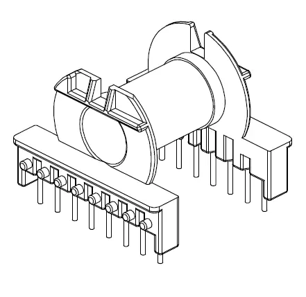 ER39 Horizontal bobbin with 16 Pins - CB Magnetics